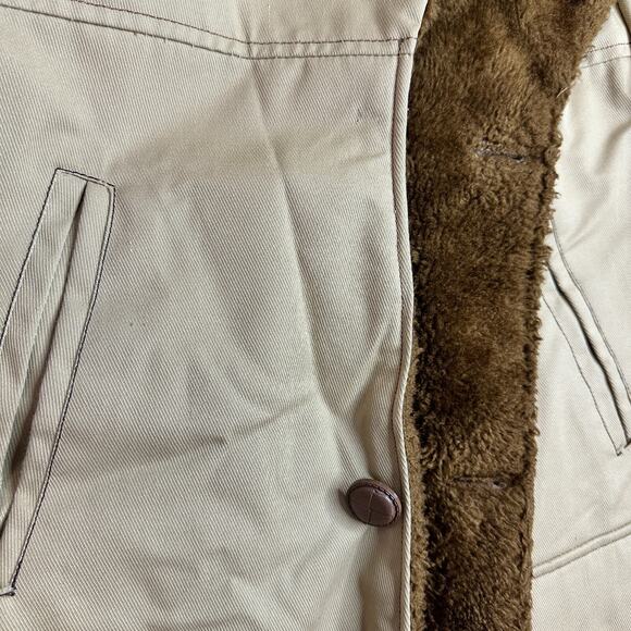 Vintage Catalina Man Jacket Size 40 Faux Fur Rancher Chore Coat‎ Brown SEE DESC. - Picture 7 of 13